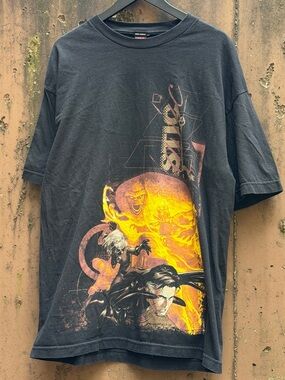 Marvel black fantastic 4 tee Size XL mad engine vintage